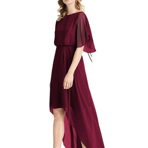 Jenny Packham | Dresses | Jenny Packhamcocktail Length Lux Chiffon  Dressjp31cabernetsize 0 | Poshmark